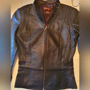 Danier Black Leather Jacket